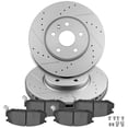 thumbnail image 1 of CCIYU Front Premium Brake Rotors + Ceramic Brake Pads fit for Buick Allure/LaCrosse/Regal,10-17 for Chevy Equinox,14-18 for Chevy Impala,13-16 for Chevy Malibu,10-17 for GMC Terrain, 1 of 5
