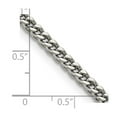 thumbnail image 2 of Stainless Steel Polished 4mm Franco Chain 22 Inch Chain Necklace for Women and Men - 30.3 Grams, 2 of 2
