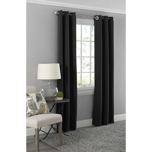 MAINSTAYS Blackout Energy Efficient Grommet Window Curtains Panel