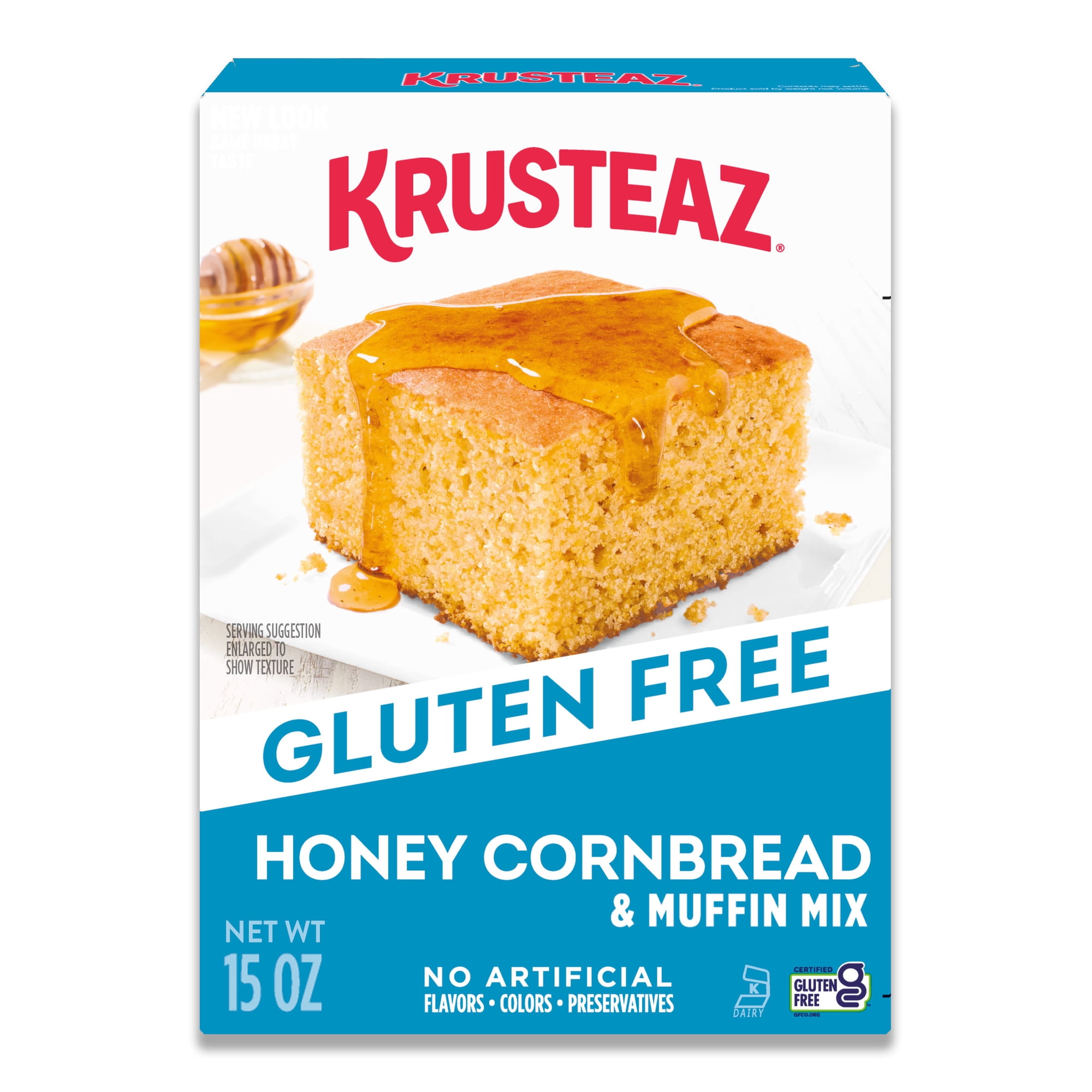 Krusteaz Gluten-Free Honey Cornbread and Muffin Mix Honey Cornbread Mix Gluten-Free Side Dish 15 oz Box