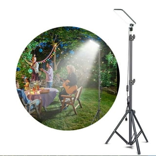 Freshtop Camping Light,1680 Lumen Portable Light, LED Barbecue Lamp, Work Lights with Stand for Camping, Adjustable Metal Telescoping Tripod 6ft, USB