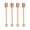 Round Handle, variant on FacoFaco 4PCS Honey Mixing Stirrer, 6.3 Inches Wooden Honey Dipper, Honey Spoon Collecting Dispensing Drizzling Jam (Round Handle)