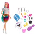 thumbnail image 1 of Barbie Leopard Rainbow Hair Doll (Blonde) with Color-change Hair Feature, 1 of 7