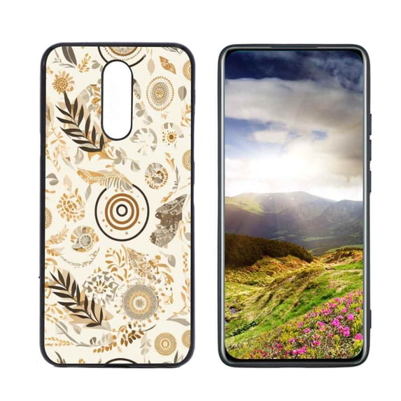 Abstract-boho-6 Phone Case, Degined for LG Xpression Plus 2 Case Men Women, Flexible Silicone Shockproof Case for LG Xpression Plus 2