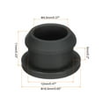 thumbnail image 2 of Uxcell 10Pcs Snap Rubber Grommet Plug Mount Dia 12.5mm ID 9.5mm Seal Anti-Scratch Electrical Box Cable Pipe Black, 2 of 6