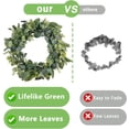 thumbnail image 6 of 20” Artificial Eucalyptus Wreath, Full & Lifelike Greenery Wreath with Frosted Tips, Christmas Door Decoration, All-Season Farmhouse Wedding Wall & Outdoor Decor, 6 of 6