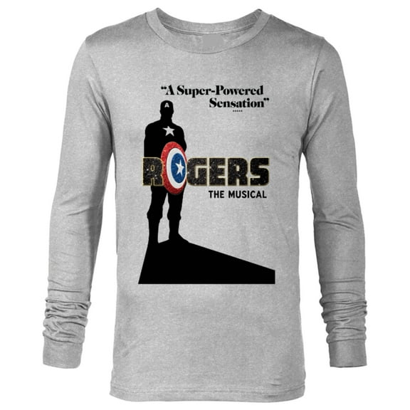 Marvel Hawkeye Rogers The Musical A Super Powered Sensation - Long Sleeve T-Shirt for Men – Customized-Athletic Heather