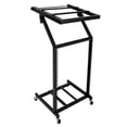 thumbnail image 2 of Dj Mixer Stand, 16U DJ Mixer Stand Adjustable Rack Mount Rolling Stage Cart Studio Music Show, Rack Mount DJ Mixer Stand Studio Equipment Adjustable Stage Cart w/Wheel Music Party, 2 of 7