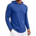 thumbnail image 5 of Turilly Hoodies Mens Solid Color Zip Up Hooded Top Soft Casual Fast Drying Long Sleeve Shirt, 5 of 5