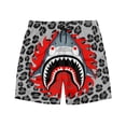 thumbnail image 4 of Timoontee Men's Swim Trunks Elastic Waist Drawstring Summer Beach Shorts Animal Graphic Print Shorts Lightweight Board Shorts Hawaiian Bathing Suits Gray L, 4 of 9