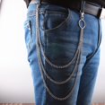 thumbnail image 2 of Cadena de cintura para hombres y mujeres, cadena de cintura de metal para discoteca, accesorios para jeans, 2 of 5