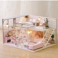 thumbnail image 2 of Casa inteligente, modelo de cabaña de bricolaje, casa de villa de juguete de madera ensamblada a mano, cumpleaños creativo, 2 of 4