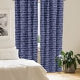 thumbnail image 2 of Ambesonne Navy Blue Curtains, Marine Knots Pattern, Pair of 28"x63", Dark Blue White, 2 of 5