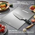 thumbnail image 5 of 3 Pack Titanium Cutting Board - Titanium Cutting Boards For Kitche,Easy to clean, Double-sided food-grade Cutting Board For Meats, Fruits And Vegetables (3 Pack）, 5 of 7