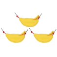 thumbnail image 1 of 3 Sets Hamster Hammock Nests Banana Shape Hanging Winter Warm House Small Animal SuppliesYellow, 1 of 5
