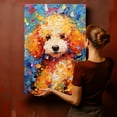 thumbnail image 4 of Poodle Dog Starry Night Van Gogh Wall Art Canvas for Living Room Oil Painting Artwork Landscape Canvas Artwok for Living Room Bedroom Home Decorations Wall Decor Large, 4 of 4