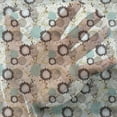 thumbnail image 3 of Flower Tulle Curtains with Rod Pocket, Floral White Background with Blue and Brown Dandelions Leaves Swirls Art Print, Sheer Drape for Wedding Party 2 Panels, 7 Sizes, Multicolor, by Ambesonne, 3 of 3