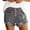 Gray, variant on Jeans Short for Women High Waist Ripped Distressed Frayed Hem Design Summer Casual Denim Shorts