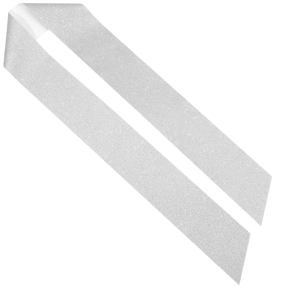 NICEXMAS Versatile Blank Glitter Sash for Birthday Party and Photo Props