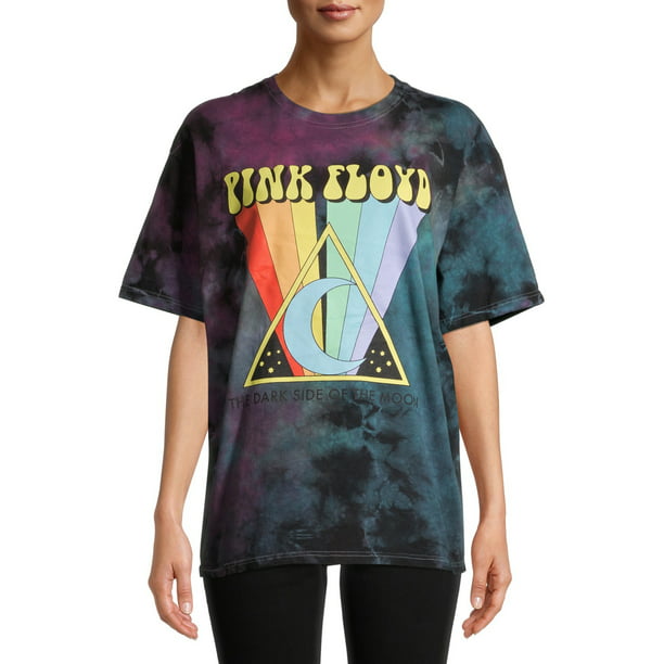 Pink Floyd Women'S Rainbow Tie Dye Short Sleeve Graphic T-Shirt -  Walmart.Com
