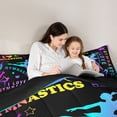 thumbnail image 4 of Feelyou Gymnastics Lover Bedding Comforter Set 7 Pieces, Ballet Dance Full Bedding Set, 4 of 8