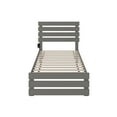 thumbnail image 3 of AFI Oxford 14" Twin Wood Platform Bed Frame with Headboard and Footboard, Grey, 3 of 6