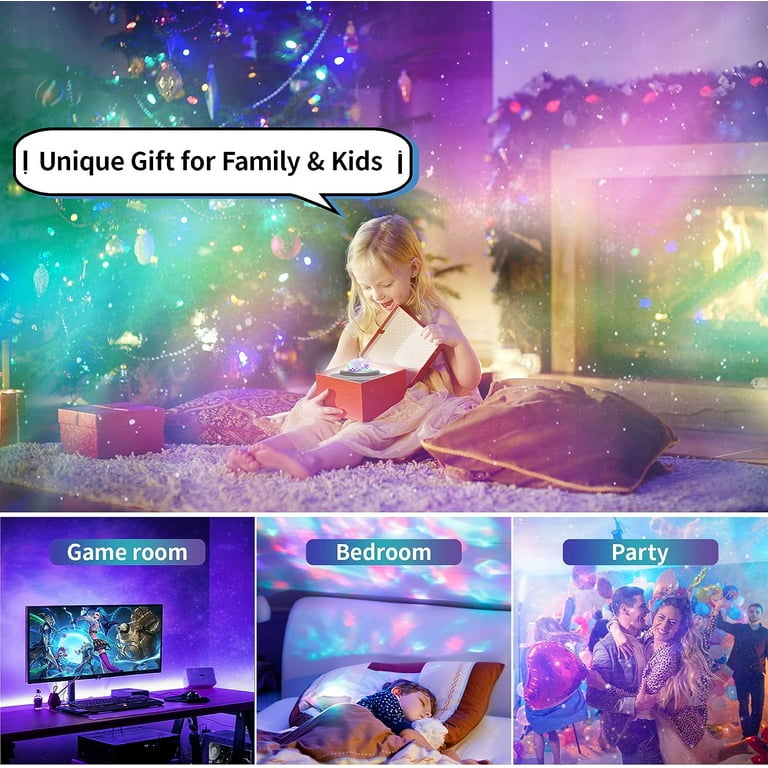 YOVAKO Star Projector Galaxy Light, Galaxy Projector for Bedroom, Northern  Lights Aurora Projector with 29 Light Effects, Timer and Remote Control,  LED Night Light for Kids, Adults, Gift, Party Astronaut Robot Projector 