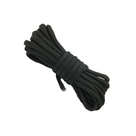 

Parachute Rope Outdoor Camping Survival 7-cord Braided 4mm Diameter 10 Meter Parachute Cord Black