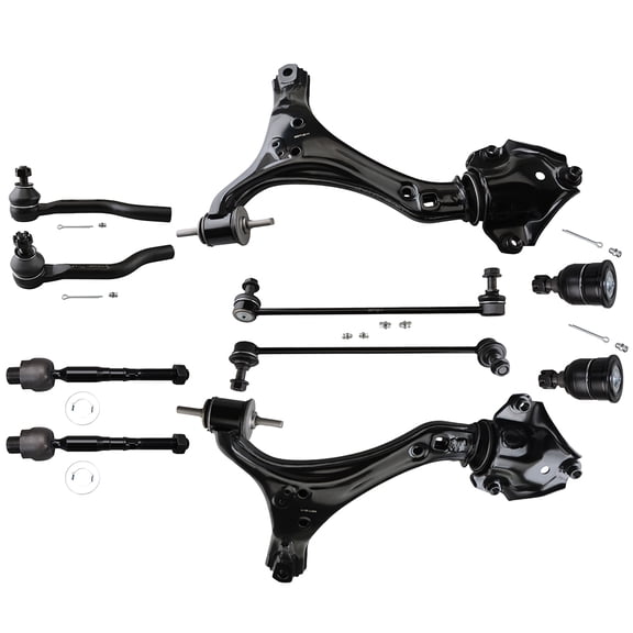 ECCPP 10PCS Front Suspension Kit for 2013-2017 for H-onda Accord 2015-2017 for Acura TLX Lower Control Arm Sway Bar End Link Outer Tie Rod End