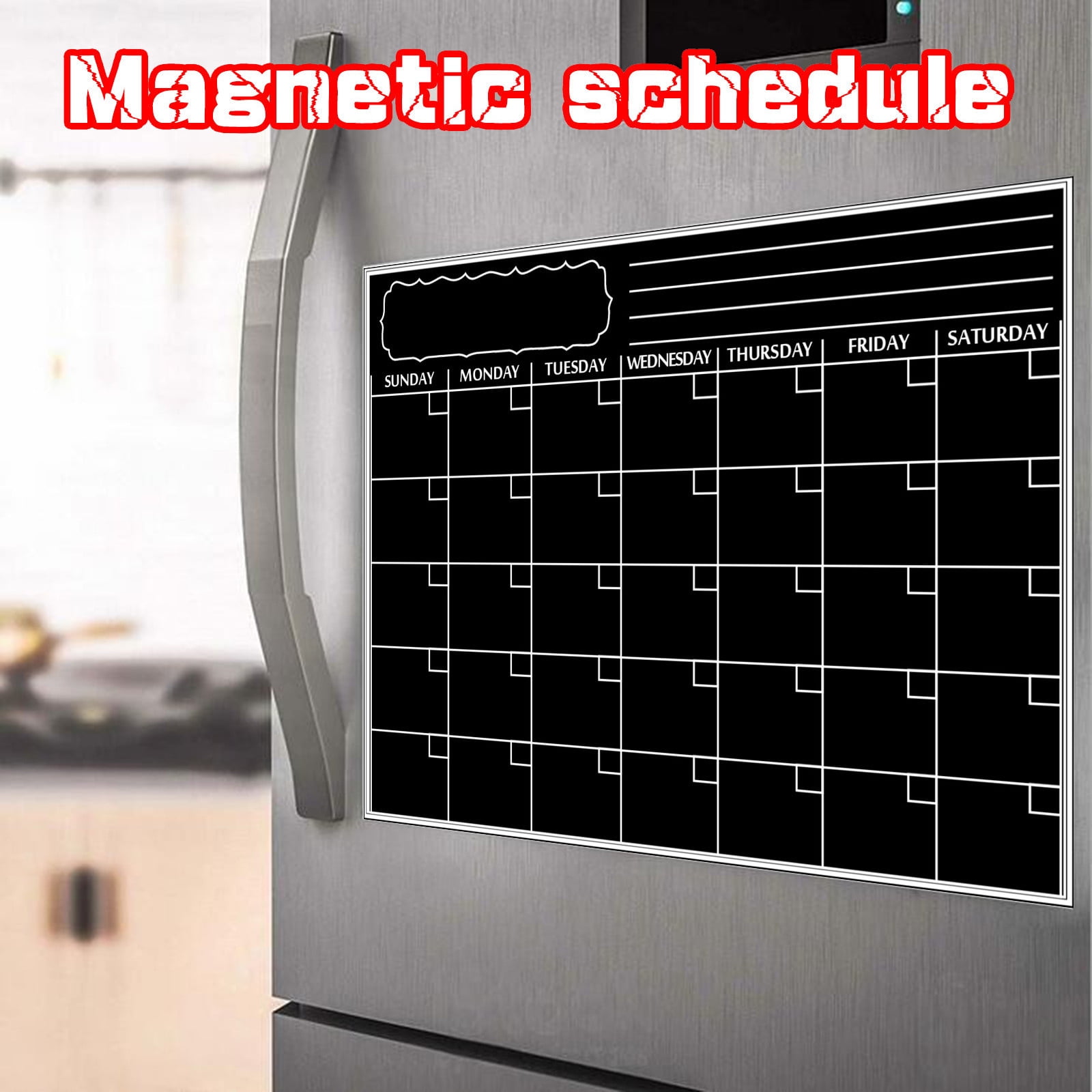 Gotyou Whiteboard Magnetic Calendars for Refrigerator Family Notepad ...