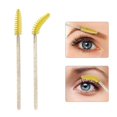 thumbnail image 3 of Cepillos de Pestañas Desechables 100pcs Injerto de Extensión de Pestañas de Varil de Cristal - Amarillo Sunnimix cepillos de pestañas varitas de rimel, 3 of 4