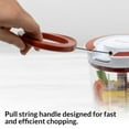 thumbnail image 4 of Valore Manual Food Processor Vegetable Chopper Large 1.2 L (5 Cup Capacity) - Easy to Clean Garlic Onion Cutter, Portable All Purpose Quick Chop Kitchen Essential - Heavy Duty Food Chopper, 4 of 6