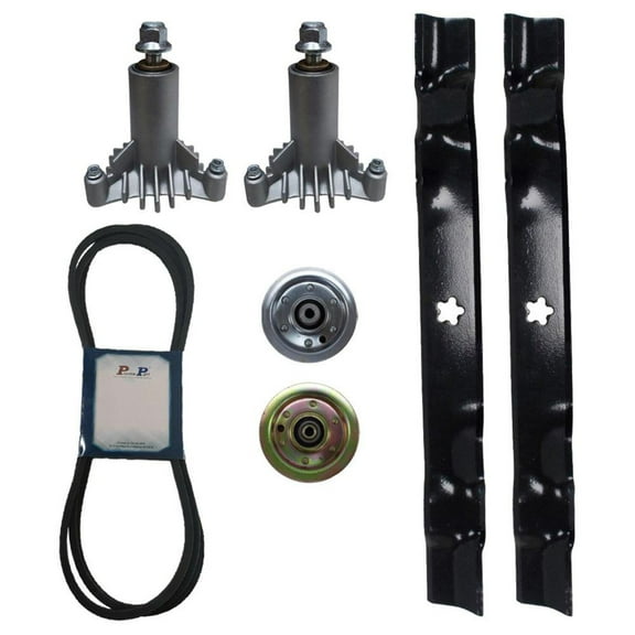 42" Deck Rebuild Kit for Craftsman DYT4000 Belt Pulleys Blades Spindles