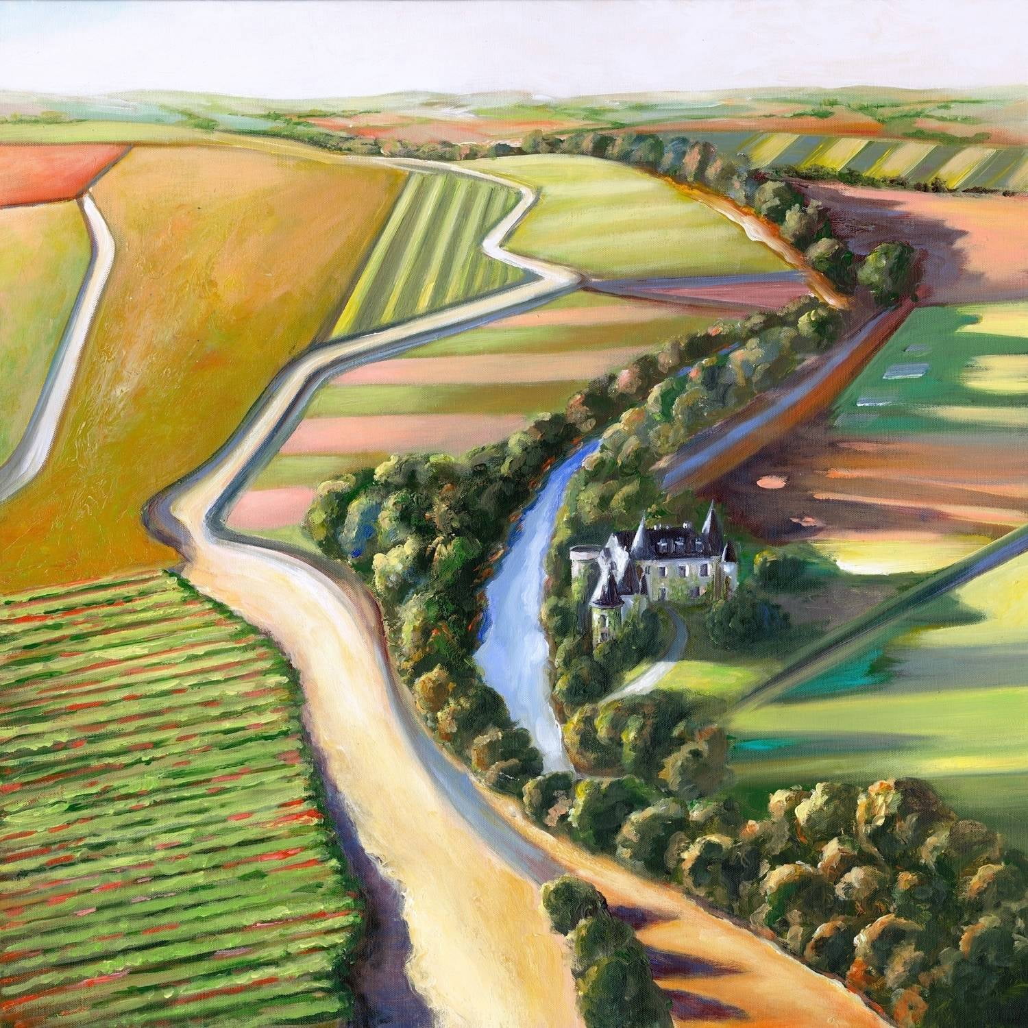 "Mystic Chateau" Painting Print on Wrapped Canvas