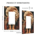 thumbnail image 3 of Fuzoiu Majestic Cosmic Lion Print Single Duplex Outlet Cover Plate, Light Switch Cover, for Receptacle Light Switch, Switch Cover Decorative Wallplate-Style U, 3 of 6