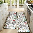 thumbnail image 4 of Kitchen Rugs Sets Of 2,Multicolor Christmas Pattern Anti Fatigue Kitchen Mat Rugs Non Slip Washable,Decorative Kitchen Floor Mats for Kitchen,Sink,Laundry,17"x47"+17"x47", 4 of 5