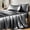 Dark Grey, variant on Satin Sheets Queen Size Bed Set - Silky Soft Bedding Similar to Silk, 4 Piece Sheet Set for Hair and Skin, Deep Pocket with All-Around Elastic, Home Decor for Bedroom, Black