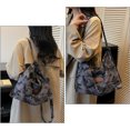 thumbnail image 5 of Sunyuer Camouflage Hobo Tote Bag for Women, Large Capacity Canvas Shoulder Bag, Adjustable Strap Multi‑Pocket Casual Crossbody Hobo Purse for Daily Travel Work, 5 of 8