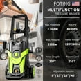 thumbnail image 5 of Foting Electric Pressure Washer 4300 PSI at 2.8 GPM, Features 23ft Hose and 35ft Cord, 5 of 8