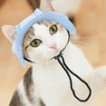 thumbnail image 4 of KMWGRE Dog Sun Hat Shield Summer Outdoor Pet Accessories With Extended Brim Eye And Face Coverage Sky Blue M, 4 of 7