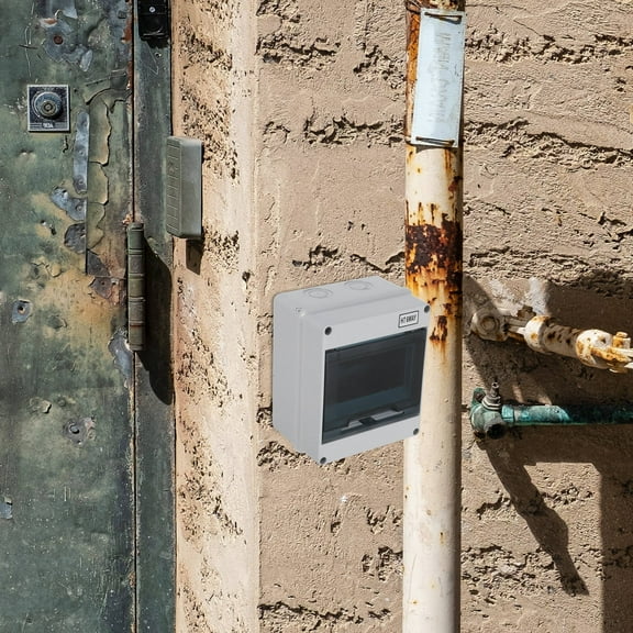 Masteelf Weatherproof Connection Box Electric Box 6 Way Distribution Protection Box Electrical Box Plastic Enclosure for Circuit Breaker Wall-Mounted Distribution Box