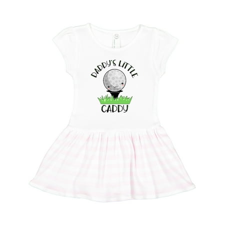 

Inktastic Daddy s Little Caddy Cute Golf Ball Gift Toddler Girl Dress