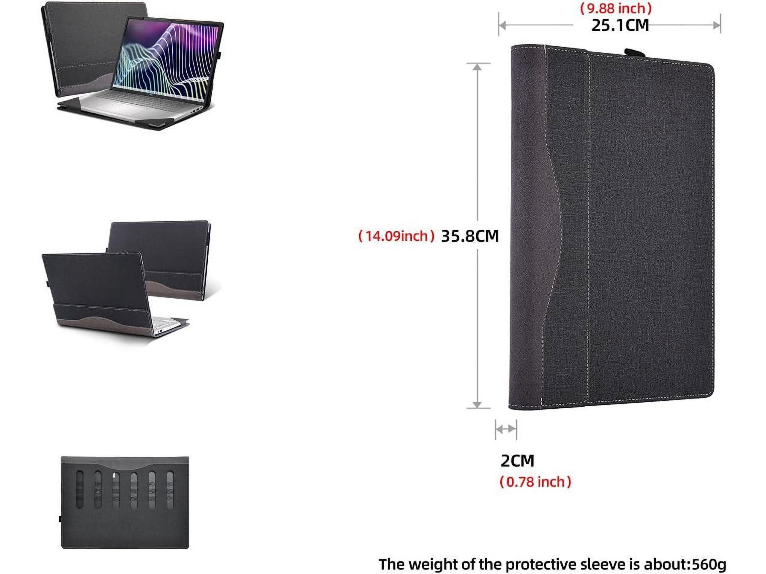 Laptop Case for 16 inch Dell Latitude 7000 7640 Laptop (2023) | Latitude 7650 Laptop16" Notebook Laptop PU Leather Detachable Protective Cover with Pencil Holder