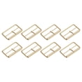 thumbnail image 1 of 8Pack Hebillas de Rodillo Metálicas, 50mm (2") Triglides Deslizadores de Barra Móvil Ajustador Rectangular (Tono Dorado), 1 of 6