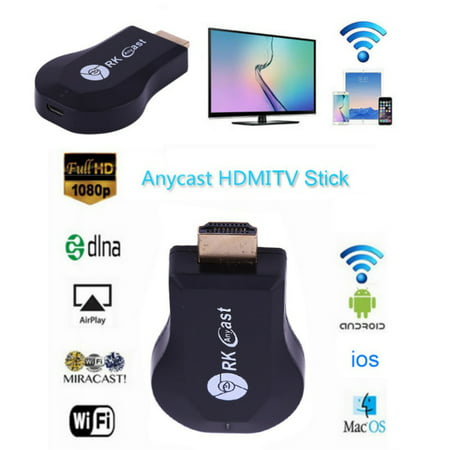 Supersellers Airplay 1080P Wireless WiFi Display TV Stick Dongle Receiver HDMI TV Dongle Adapter Mirror Display Receiver for Smart Phones iPad (Best Way To Mirror Pc To Tv)