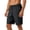 Black, variant on LPZOOGU Men's Athletic Running Workout Shorts 11 inches Swim Trunks with Ziper Pockets Quick Dry Lightweight