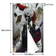 thumbnail image 4 of Cortina para puerta Kaneki Ken, cortina opaca con estampado de patrón para ventana, cortina divisoria para habitación, tapiz para decoración del hogar, 34" de ancho x 56" de largo, 4 of 7