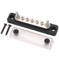 thumbnail image 3 of Barra colectora de 5 postes, módulo resistente, 2 terminales M5, barra colectora de bloque de distribución de energía para RV 48VDC 100A, 3 of 14