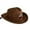 Coffee, variant on lnmuld Kids Cute Cat Face Straw Sun Hat UPF 50+ Breathable Beach Hat for Toddlers Girls Size:12-24 Months