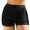 Black, variant on Hontri Women's Polyester Swimsuit Women Plus Size High Waist Bikini Bottoms Swim Briefs Beach Shorts Ruched Bottom High Cut Swim Bottom Full Coverage Swimsuit Bottom